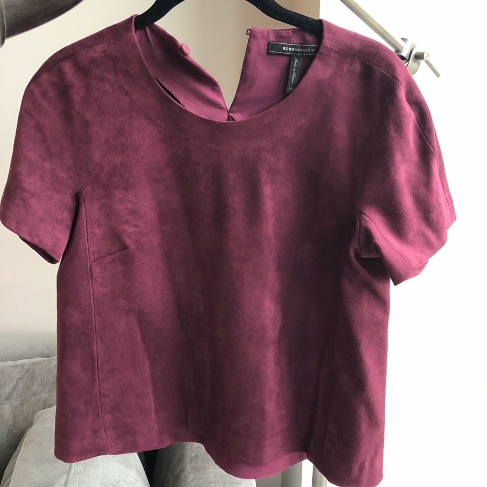 Burgundy BCBG top